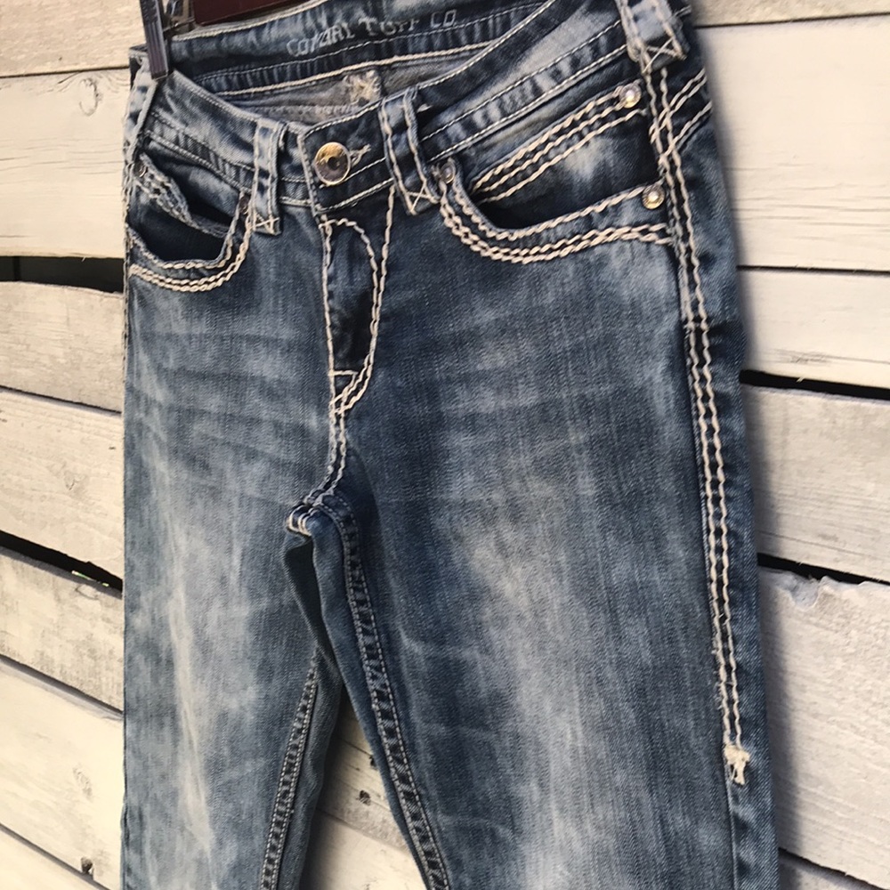Cowgirl Tuff Co. OMG Acid Wash Bootcut Jeans - Picture 3 of 13